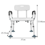 Adjustable Non-Slip Shower Elderly Chair